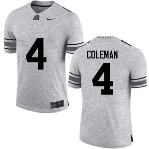 NCAA Ohio State Buckeyes Men's #4 Kurt Coleman Gray Nike Football College Jersey PRR7845OI